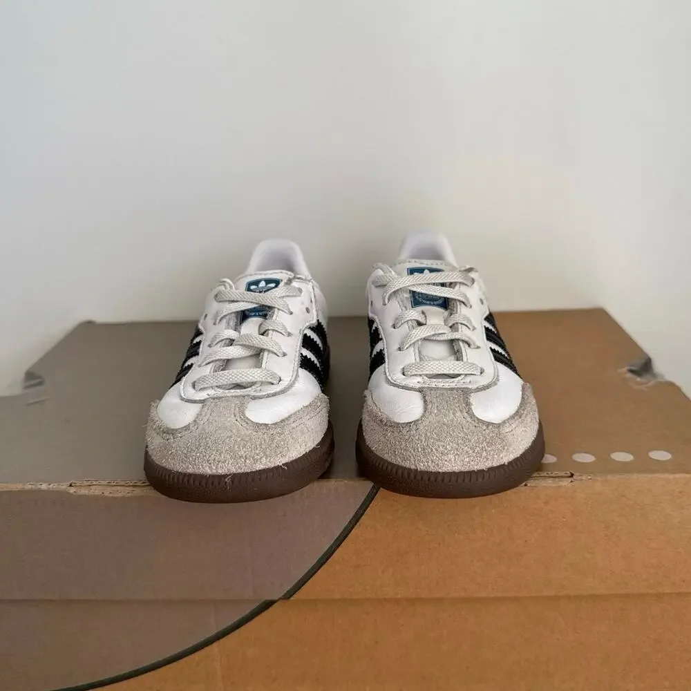 Adidas Samba OG Black/White Toddler Sneakers- SZ 10 C